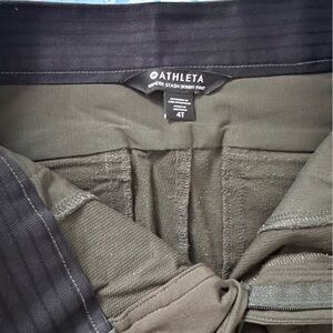 Athleta Stash Skinny Pant Leggings Size 4 Tall Olive High Rise Pocket
